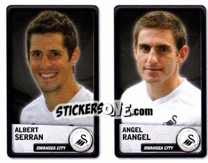Sticker Albert Serran / Angel Rangel - NPower Championship 2010-2011 - Panini