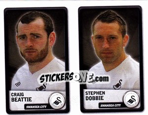 Sticker Craig  Beattie / stephen Dobbie - NPower Championship 2010-2011 - Panini