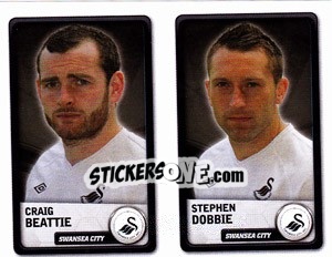 Sticker Craig  Beattie / stephen Dobbie - NPower Championship 2010-2011 n. 369 - Panini