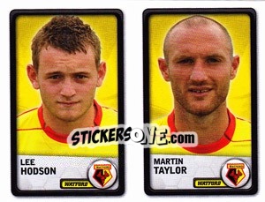 Sticker Lee Hodson / Martin Taylor - NPower Championship 2010-2011 n. 376 - Panini