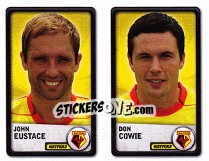 Sticker John Eustace / Don Cowie - NPower Championship 2010-2011 - Panini