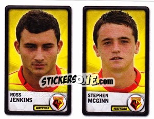 Sticker Ross Jenkins / Stephen McGinn - NPower Championship 2010-2011 n. 380 - Panini