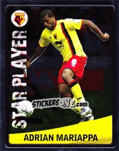 Sticker Adrian Mariappa - NPower Championship 2010-2011 n. 381 - Panini