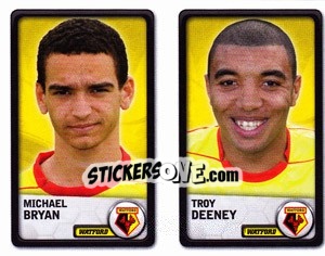 Figurina Michael Bryan / Troy Deeney - NPower Championship 2010-2011 n. 383 - Panini