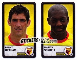 Sticker Danny Graham / Marvin Sordell - NPower Championship 2010-2011 n. 384 - Panini