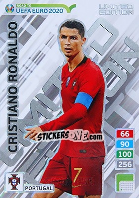 Sticker Cristiano Ronaldo - Road to UEFA Euro 2020. Adrenalyn XL n. LE-CR - Panini