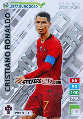 Sticker Cristiano Ronaldo - Road to UEFA Euro 2020. Adrenalyn XL - Panini