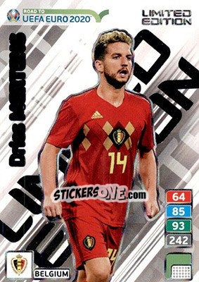 Sticker Dries Mertens - Road to UEFA Euro 2020. Adrenalyn XL n. LE-DM - Panini