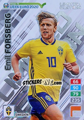 Sticker Emil Forsberg - Road to UEFA Euro 2020. Adrenalyn XL n. LE-EF - Panini