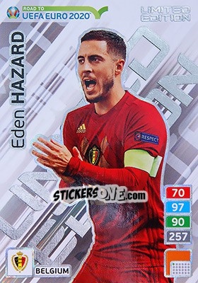 Sticker Eden Hazard - Road to UEFA Euro 2020. Adrenalyn XL n. LE-EH - Panini