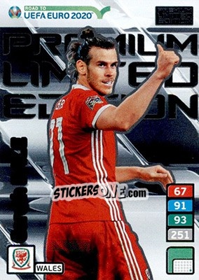 Sticker Gareth Bale - Road to UEFA Euro 2020. Adrenalyn XL n. LE-GB - Panini