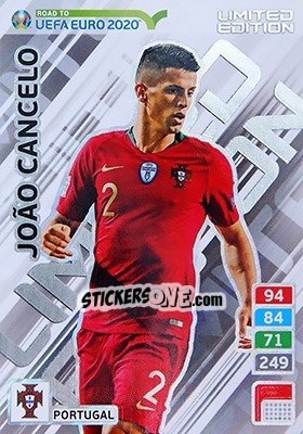 Sticker João Cancelo - Road to UEFA Euro 2020. Adrenalyn XL - Panini