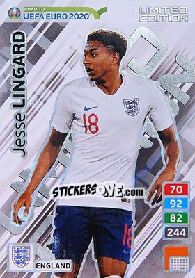 Sticker Jesse Lingard - Road to UEFA Euro 2020. Adrenalyn XL n. LE-JL - Panini