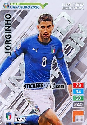 Sticker Jorginho - Road to UEFA Euro 2020. Adrenalyn XL n. LE-JO - Panini