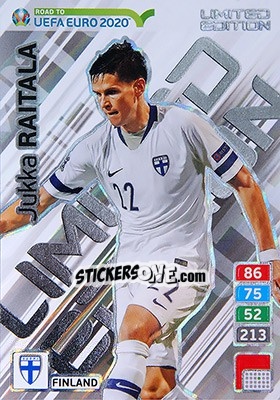 Cromo Jukka Raitala - Road to UEFA Euro 2020. Adrenalyn XL - Panini