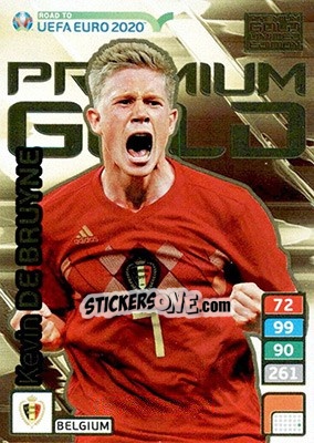 Sticker Kevin De Bruyne - Road to UEFA Euro 2020. Adrenalyn XL n. LE-KDB - Panini