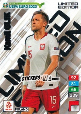 Sticker Kamil Glik - Road to UEFA Euro 2020. Adrenalyn XL n. LE-KG - Panini