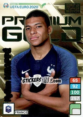 Sticker Kylian Mbappé - Road to UEFA Euro 2020. Adrenalyn XL n. LE-KM - Panini