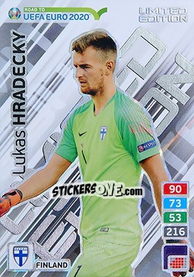 Sticker Lukas Hradecky - Road to UEFA Euro 2020. Adrenalyn XL n. LE-LH - Panini