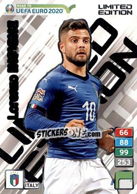 Sticker Lorenzo Insigne - Road to UEFA Euro 2020. Adrenalyn XL - Panini