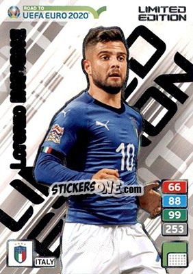 Sticker Lorenzo Insigne - Road to UEFA Euro 2020. Adrenalyn XL n. LE-LI - Panini