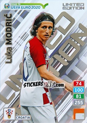 Sticker Luka Modric - Road to UEFA Euro 2020. Adrenalyn XL - Panini