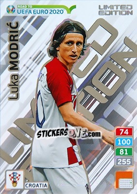 Sticker Luka Modric - Road to UEFA Euro 2020. Adrenalyn XL n. LE-LM - Panini