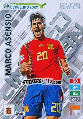Sticker Marco Asensio - Road to UEFA Euro 2020. Adrenalyn XL - Panini