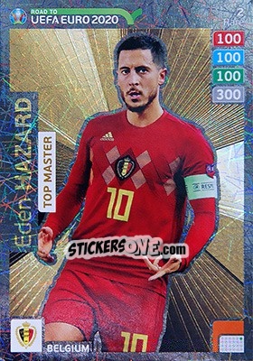 Sticker Eden Hazard - Road to UEFA Euro 2020. Adrenalyn XL n. 2 - Panini