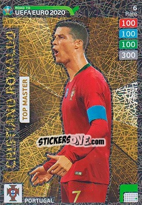 Figurina Cristiano Ronaldo - Road to UEFA Euro 2020. Adrenalyn XL - Panini