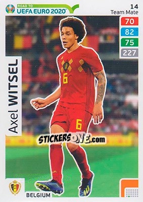 Sticker Axel Witsel - Road to UEFA Euro 2020. Adrenalyn XL n. 14 - Panini