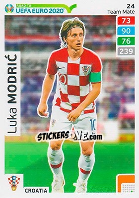 Sticker Luka Modric - Road to UEFA Euro 2020. Adrenalyn XL - Panini