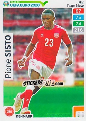 Sticker Pione Sisto - Road to UEFA Euro 2020. Adrenalyn XL n. 42 - Panini