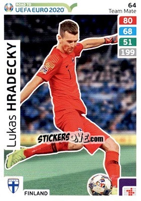 Sticker Lukas Hradecky - Road to UEFA Euro 2020. Adrenalyn XL - Panini