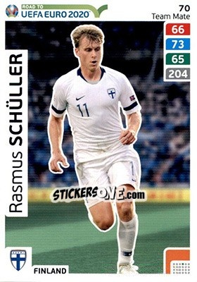 Sticker Rasmus Schüller - Road to UEFA Euro 2020. Adrenalyn XL n. 70 - Panini