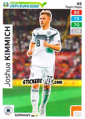 Sticker Joshua Kimmich - Road to UEFA Euro 2020. Adrenalyn XL n. 85 - Panini
