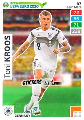 Sticker Toni Kroos - Road to UEFA Euro 2020. Adrenalyn XL n. 87 - Panini