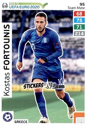 Cromo Kostas Fortounis - Road to UEFA Euro 2020. Adrenalyn XL - Panini