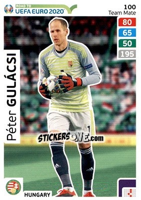 Cromo Péter Gulácsi - Road to UEFA Euro 2020. Adrenalyn XL - Panini