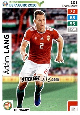 Sticker Ádám Lang - Road to UEFA Euro 2020. Adrenalyn XL n. 101 - Panini