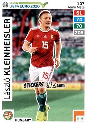 Sticker László Kleinheisler - Road to UEFA Euro 2020. Adrenalyn XL n. 107 - Panini