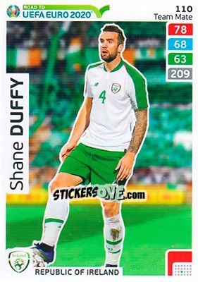 Sticker Shane Duffy - Road to UEFA Euro 2020. Adrenalyn XL n. 110 - Panini