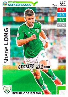 Cromo Shane Long - Road to UEFA Euro 2020. Adrenalyn XL - Panini