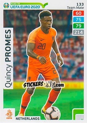 Sticker Quincy Promes - Road to UEFA Euro 2020. Adrenalyn XL - Panini