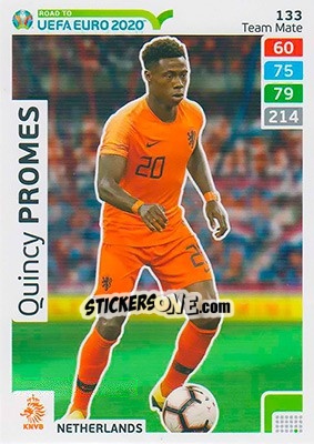 Cromo Quincy Promes - Road to UEFA Euro 2020. Adrenalyn XL - Panini