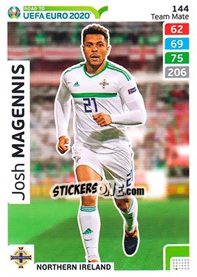 Sticker Josh Magennis - Road to UEFA Euro 2020. Adrenalyn XL - Panini