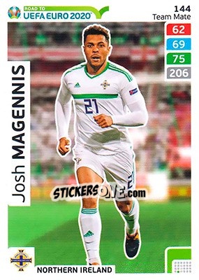Sticker Josh Magennis - Road to UEFA Euro 2020. Adrenalyn XL n. 144 - Panini