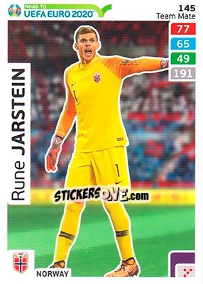 Sticker Rune Jarstein - Road to UEFA Euro 2020. Adrenalyn XL - Panini