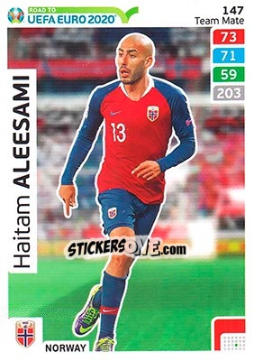Sticker Haitam Aleesami - Road to UEFA Euro 2020. Adrenalyn XL - Panini