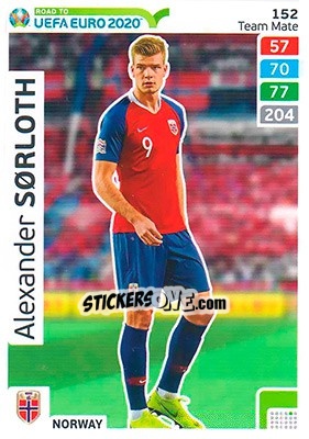 Sticker Alexander Sörloth - Road to UEFA Euro 2020. Adrenalyn XL - Panini